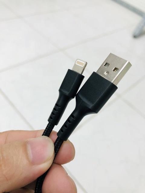 Cáp Dù Cho Iphone 1M, 2M Chống Đứt, Xoắn Dối ( Cáp Cước Dù Iphone )