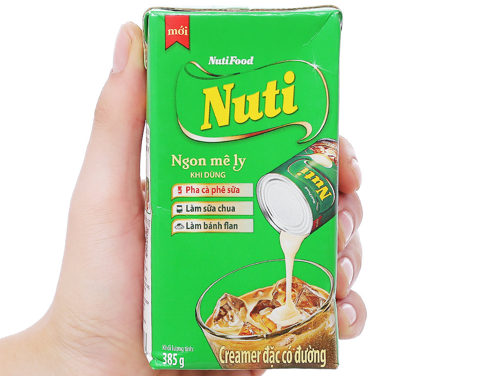 Sữa đặc Nuti xanh hộp giấy