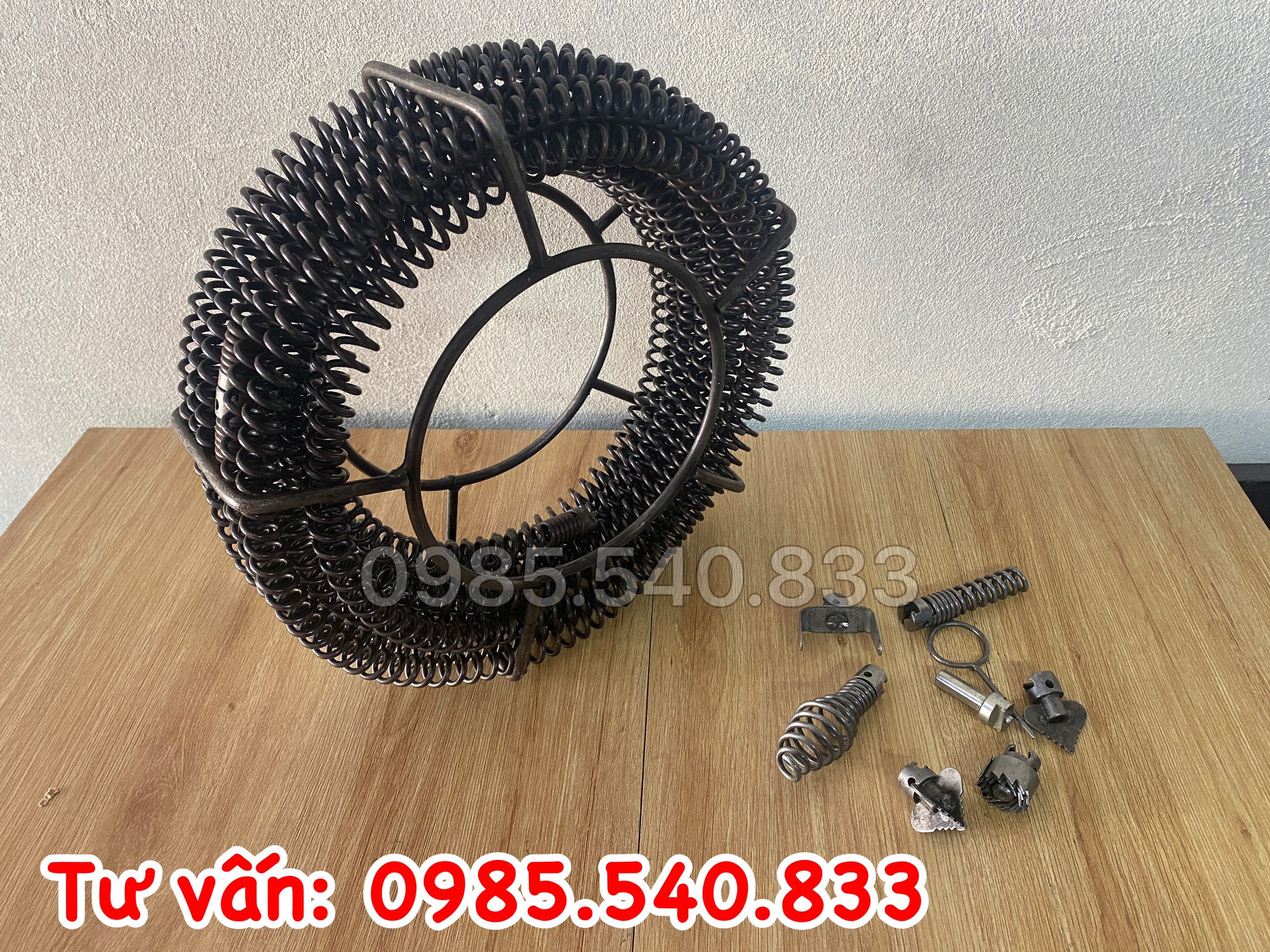 Dây thông cống dùng cho máy khoan dài 3M ( 3M + 6 đầu thông + kết nối máy khoan....)