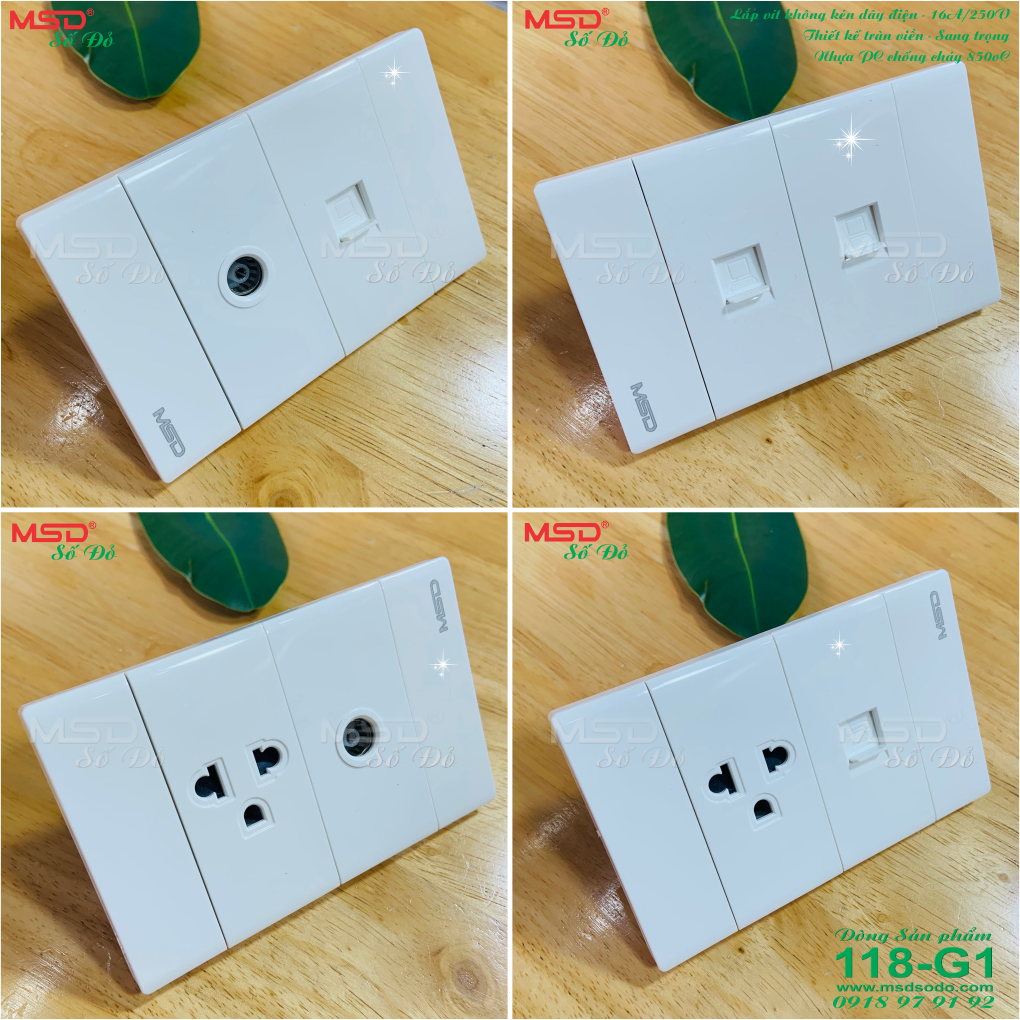 Ổ CẮM  TV ÂM TƯỜNG - RG6/5CFB  75OHM