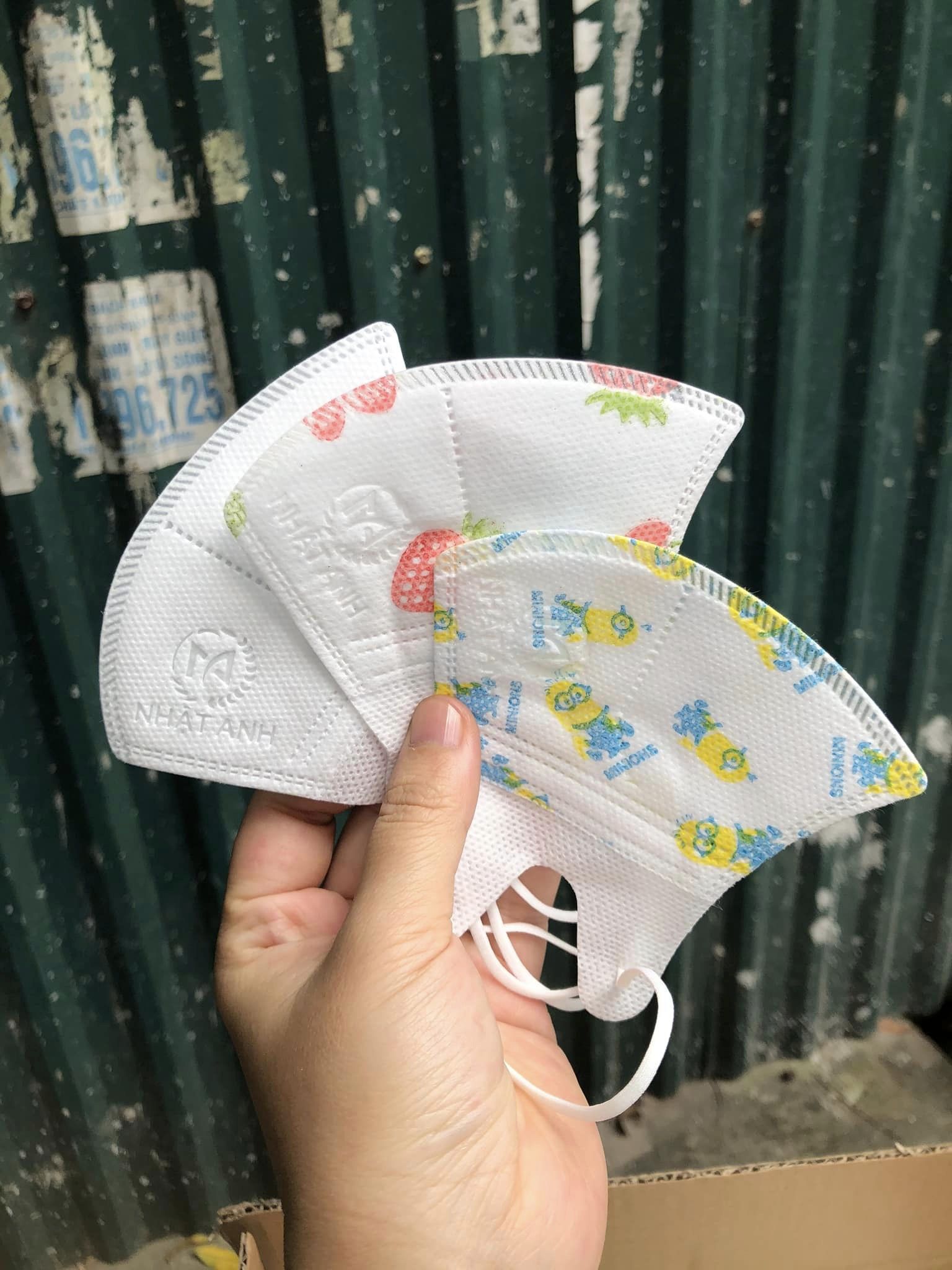 Combo 50 chiếc khẩu trang 5D cho bé