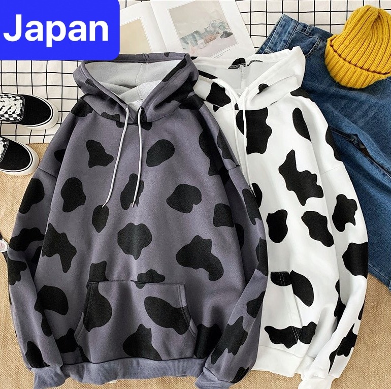 ÁO KHOÁC HOODIE NAM NỮ CHẤT NỈ CHỐNG LẠNH NẮNG, NÓNG ĐÔNG HÈ UNISEX BÒ SỮA VẢI DÀY PHOM FROM RỘNG SIÊU HOT TREND - JAPAN FASHION