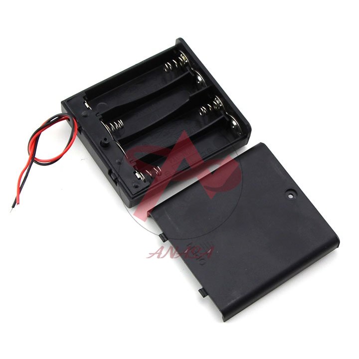Đế Pin AA Có Nắp - Đế Pin Con Thỏ AA 1,5V (Đấu Nối Tiếp)