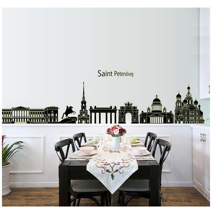 [HCM]Decal dán tường Dạ quang Saint Petersburg