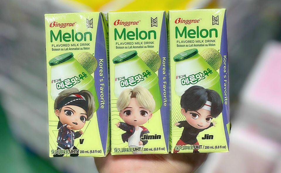 Lốc 6 Hộp Sữa Dưa Lưới Melon Milk Binggrae Hàn Quốc - Lốc 6 Hộp