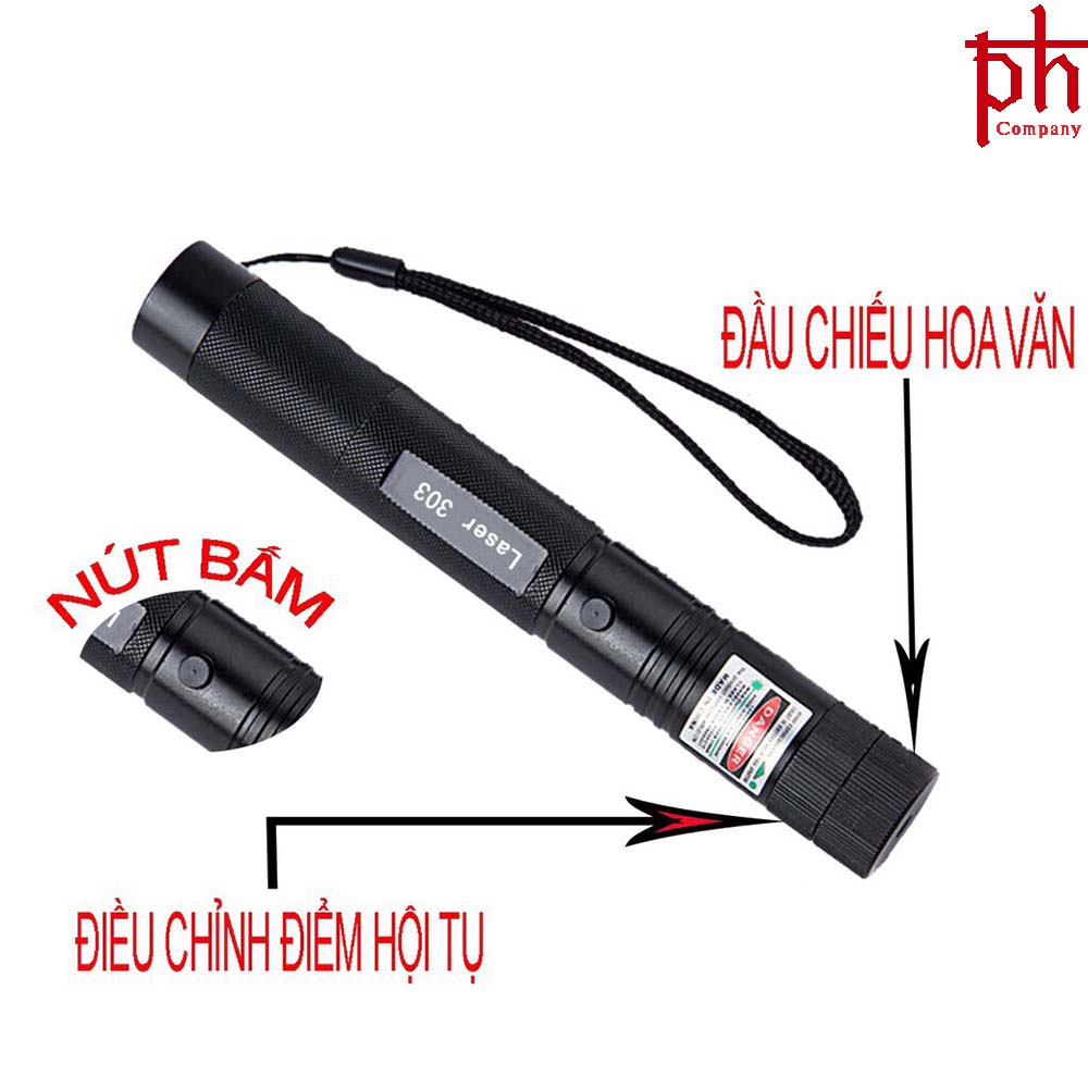 Đèn Pin Chiếu Tia Laser 303 Cao Cấp
