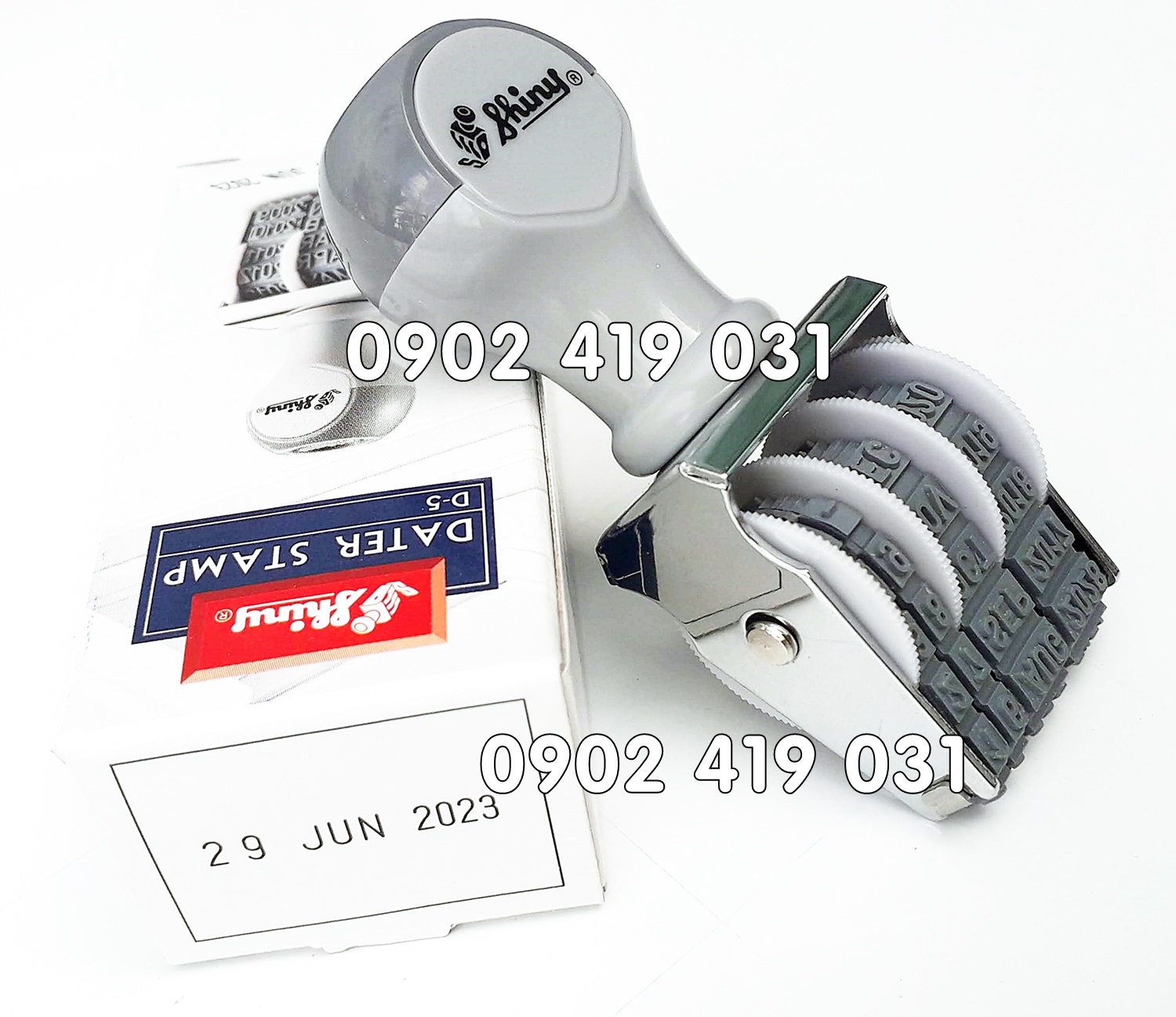 Dấu Ngày Tháng Năm Tiếng Anh Shiny D5-3mm ( Dấu đóng date English, date tiếng anh )