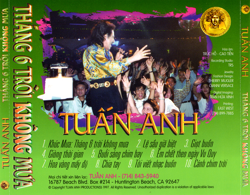 Bộ 6 đĩa CD tiếng hát Tuấn Anh 3