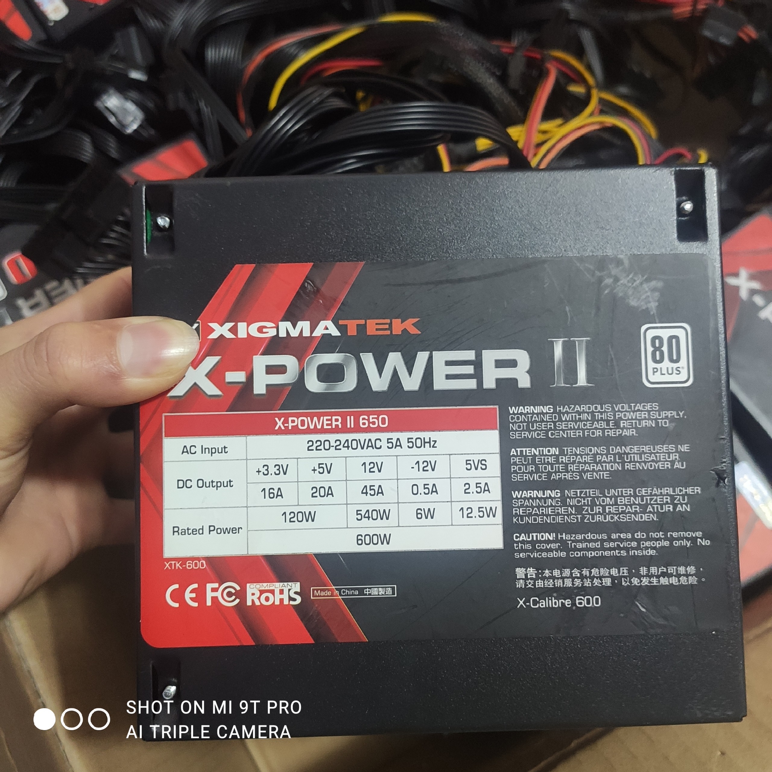 Nguồn xigmatek xpower iii 650w chuẩn 80 plus hàng like new