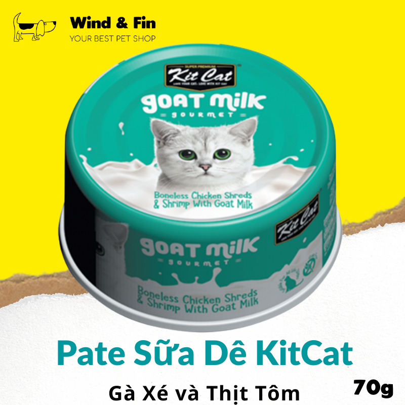 Pate Cho Mèo KitCat Thịt Gà và Sữa Dê 70g
