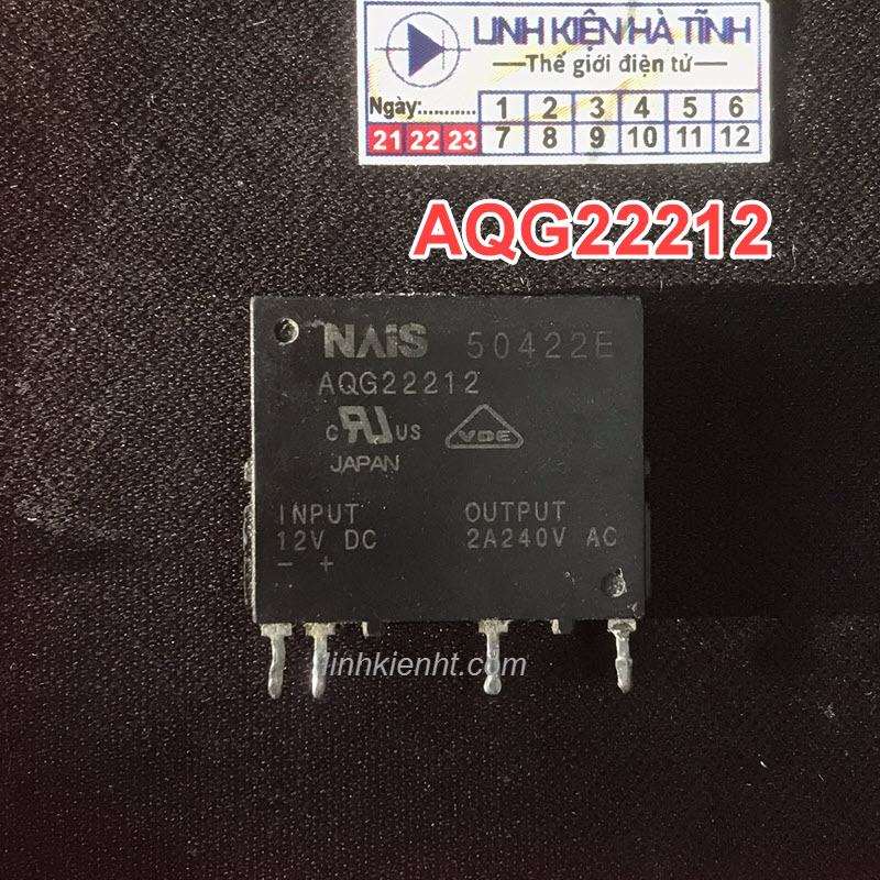 Rơ le rắn aqg22212 aqg22212b02 tháo máy