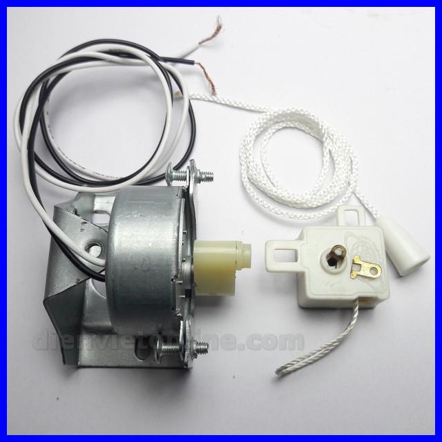 [Combo] motor chuyển hướng quạt ( Bát + motor + cục nhựa + công tắc chuyển hướng ) - Shop uy tín và chất lượng
