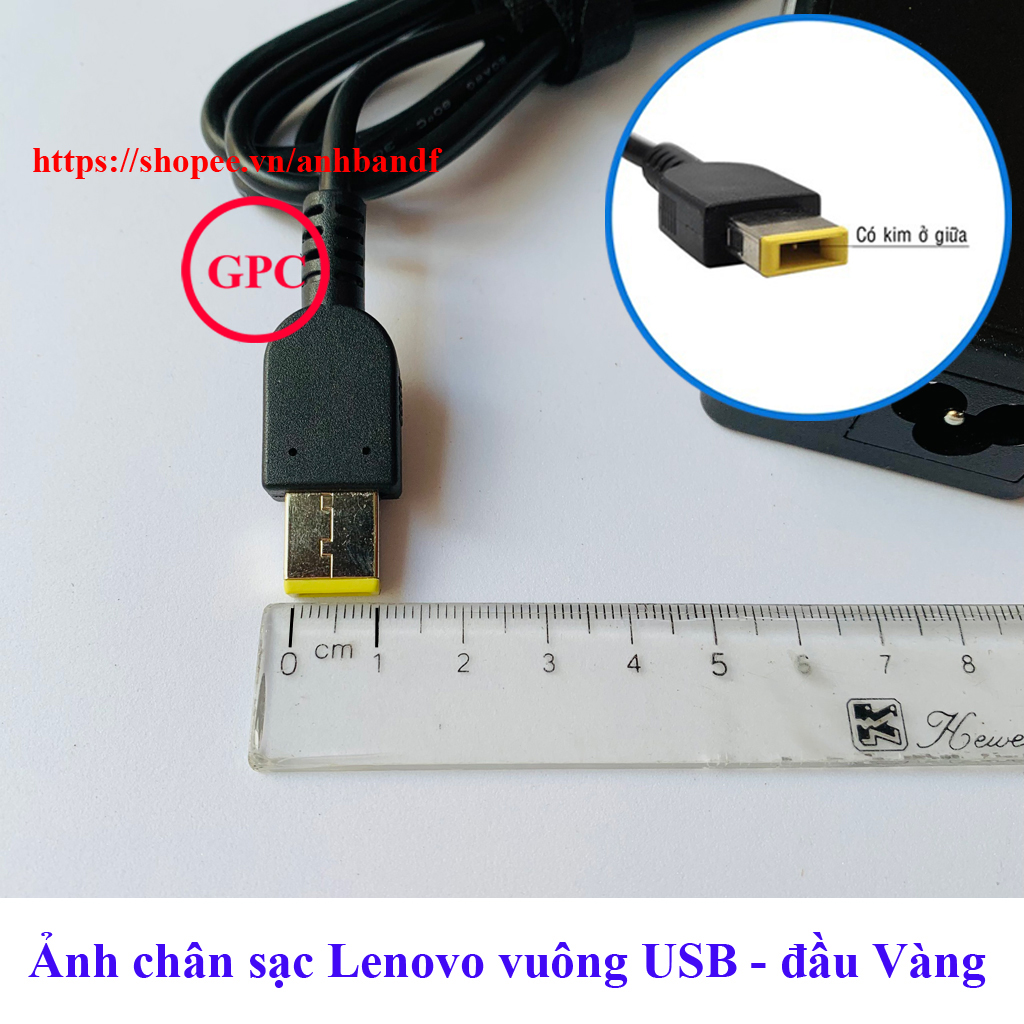 SẠC LAPTOP LENOVO CHÂN USB 20V- 3.25A - 65W