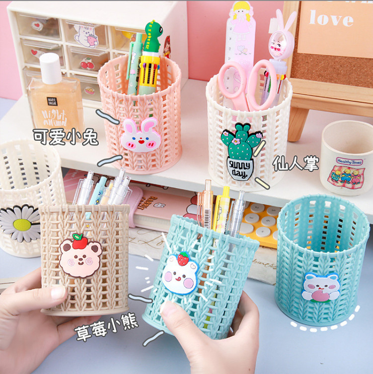 Ống đựng bút giỏ mây mini siêu cute MIM OBMAY18