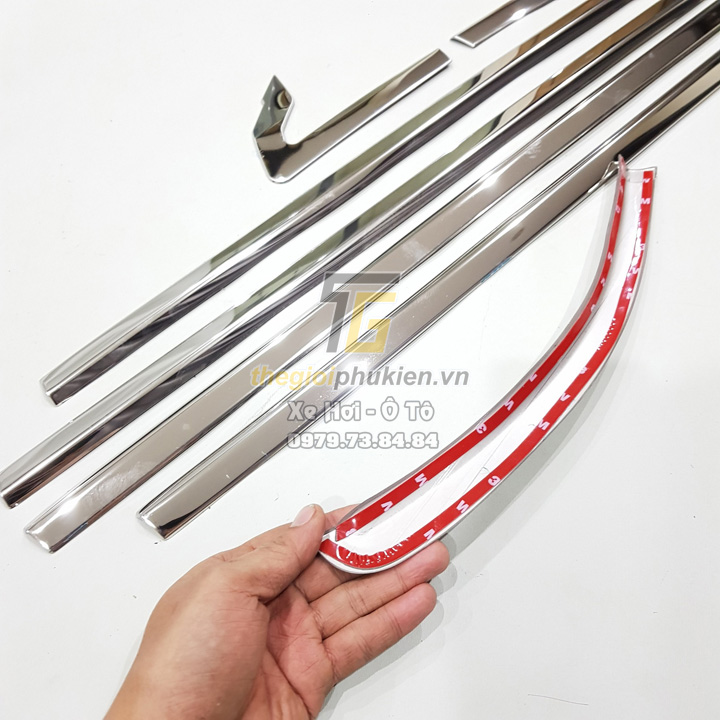 Bộ Nẹp viền Chân kính INOX dành cho xe Honda City 2021