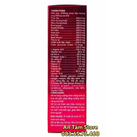 Bổ thận nữ Abipha (hộp 30 viên)