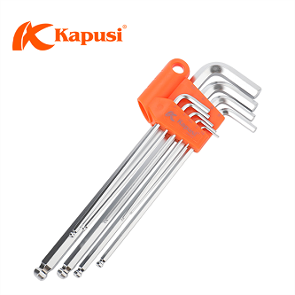 Bộ lục giác trắng xi mờ 9pc kapusi - k-0191