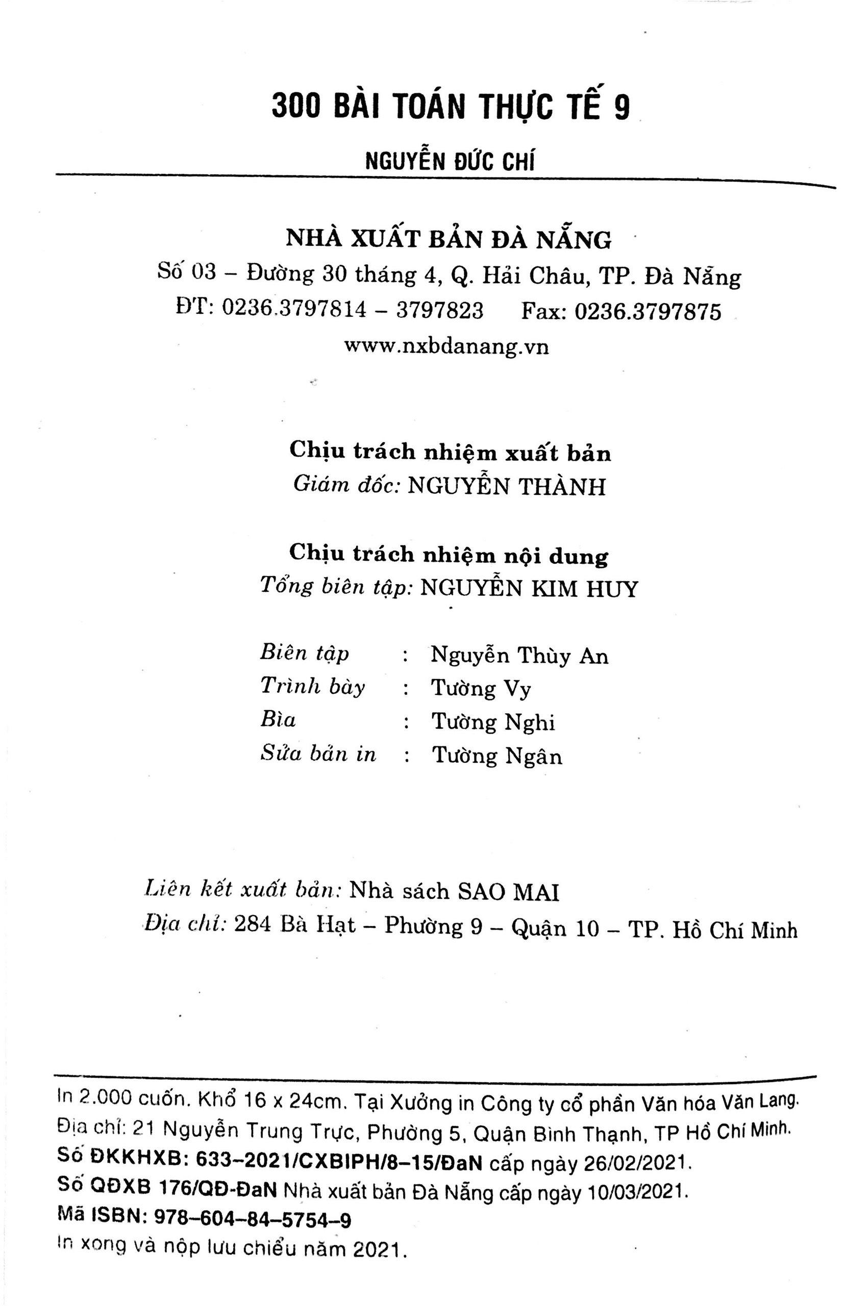 [HCM]300 Bài toán thực tế 9
