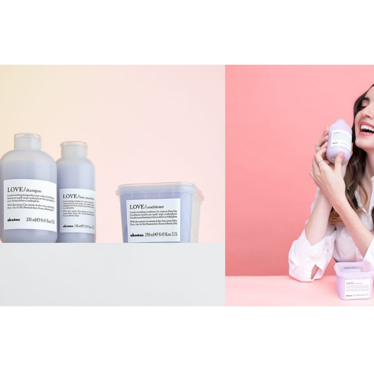 Combo Gội Xả Mềm Mượt Davines Love 250ml
