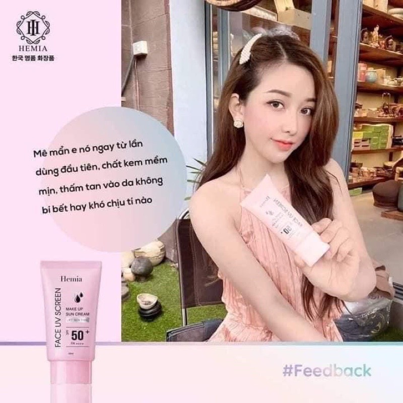 Kem chống nắng Hemia 50ml Hàn Quốc