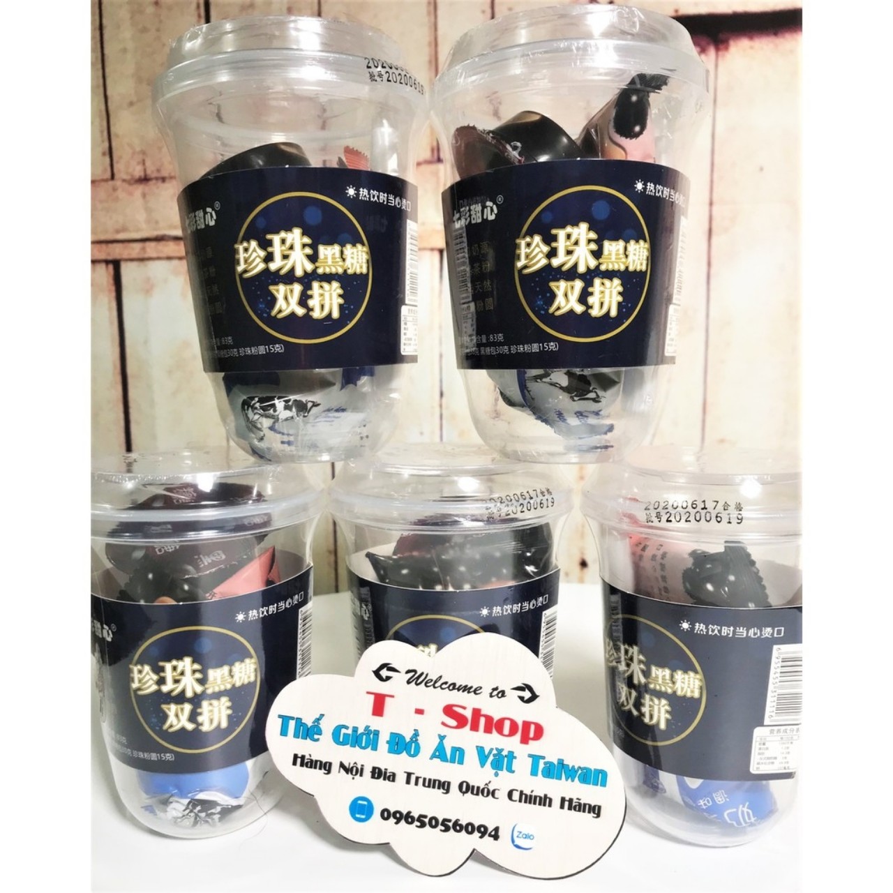 [HCM]Trà sữa tự pha trân châu đường đen Qicai