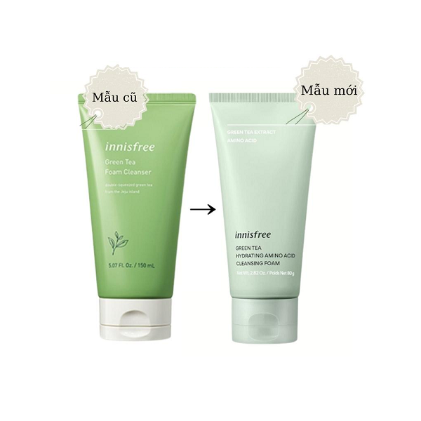 Sữa Rửa Mặt Innisfree Trà Xanh Green Tea Foam Cleanser Hàn Quốc