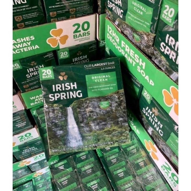 combo 10 Cục Xà Bông Cục Irish Spring Feel Clean And Fresh 113g x 10 cục