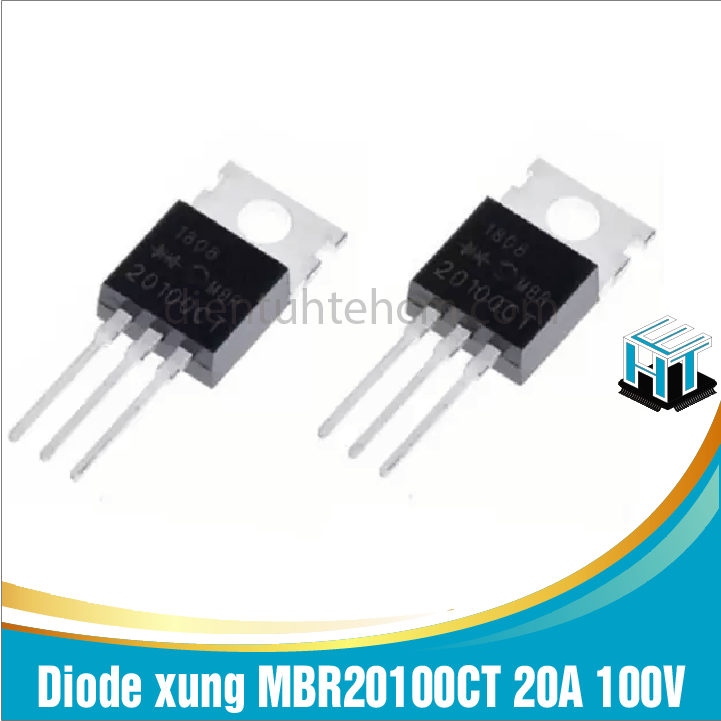 Combo 2 con diode xung mbr20100ct 20a 100v