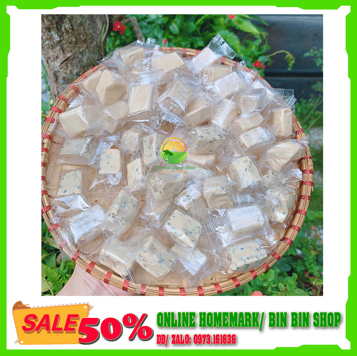 [500G] Kẹo dừa sáp truyền thống - đồ ăn vặt