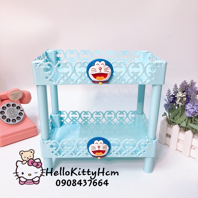 Kệ 2 Tầng Hoa Văn Doraemon