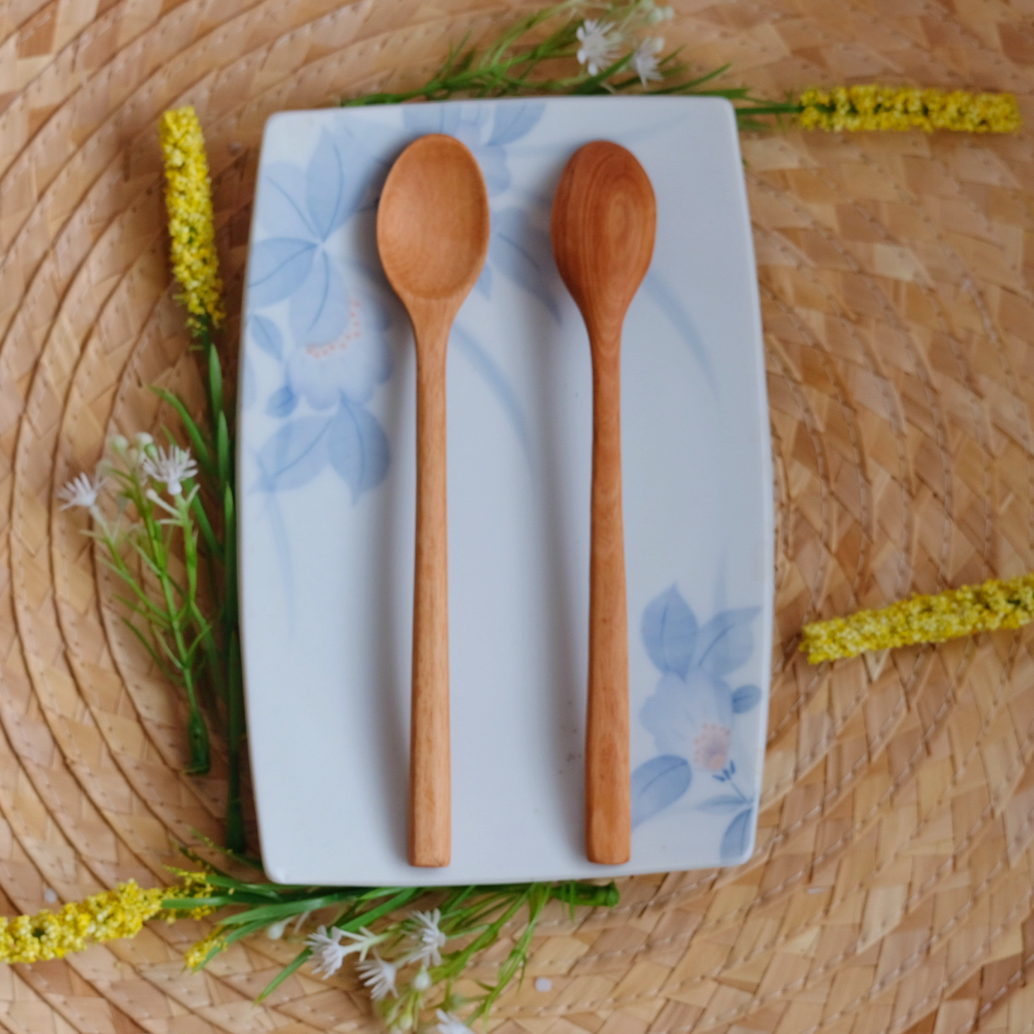 Muỗng thìa cafe gỗ tự nhiên - bầu