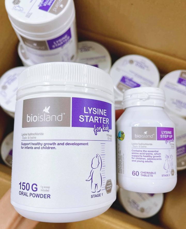 Lysine Starter và Lysine Step Up- BIOISLAND- tăng chiều cao cho bé