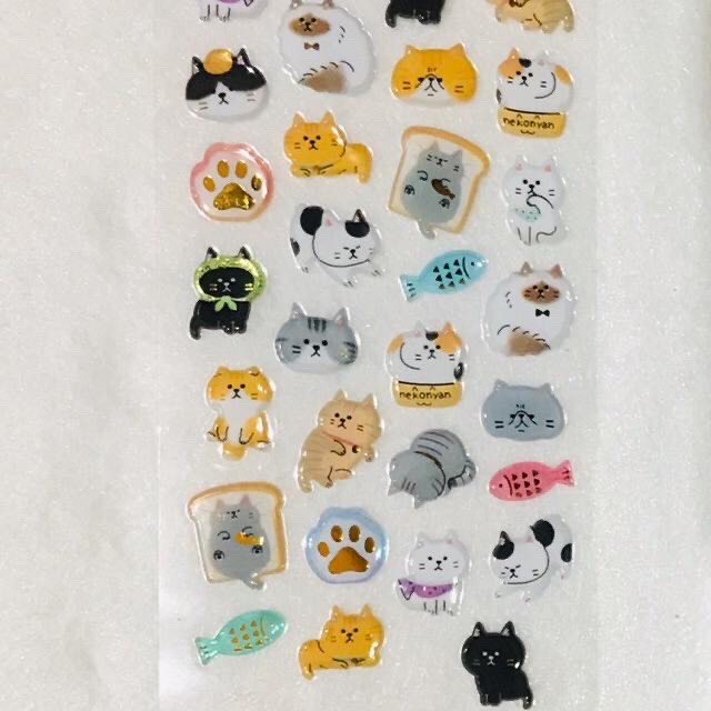 [HCM]Sticker trang trí sổ tay sổ nhật ký Moshi Moshi Thái Lan