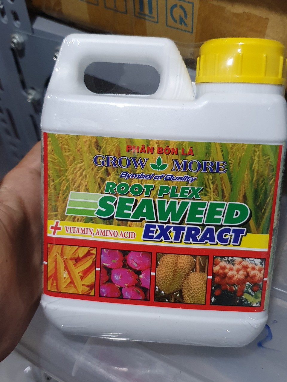 [HCM]PHÂN BÓN HỮU CƠ Grow More SEAWEED EXTRACT Can 1 Lít - A3.1036