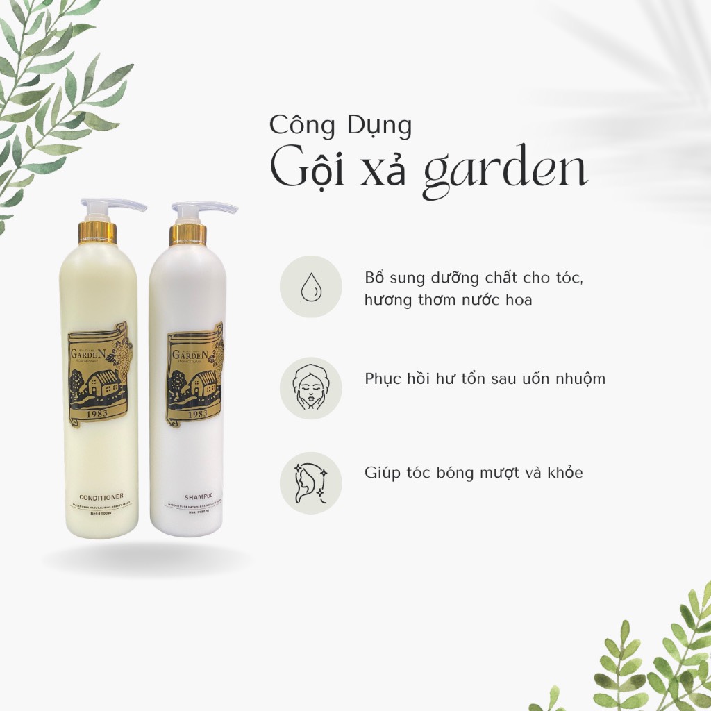 DẦU GỘI XẢ GARDEN 1100ML