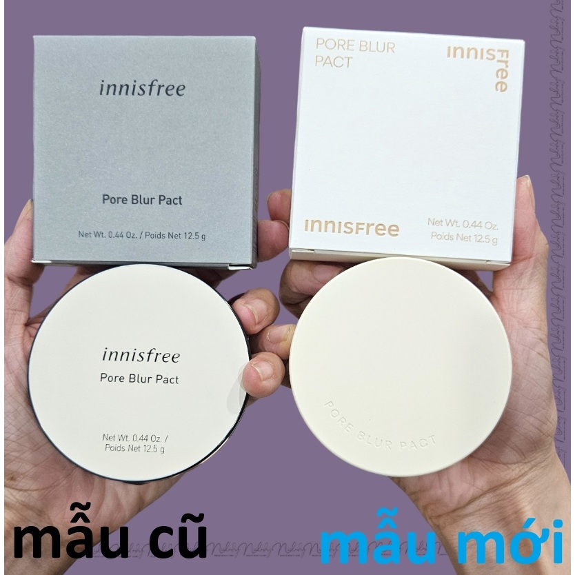 Phấn phủ kiềm dầu dạng nén innisfree pore blur pact 12,5g
