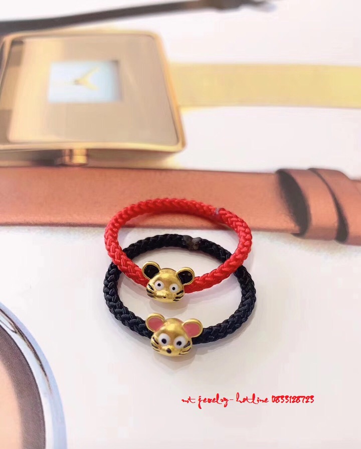 Charm chuột vàng 24k