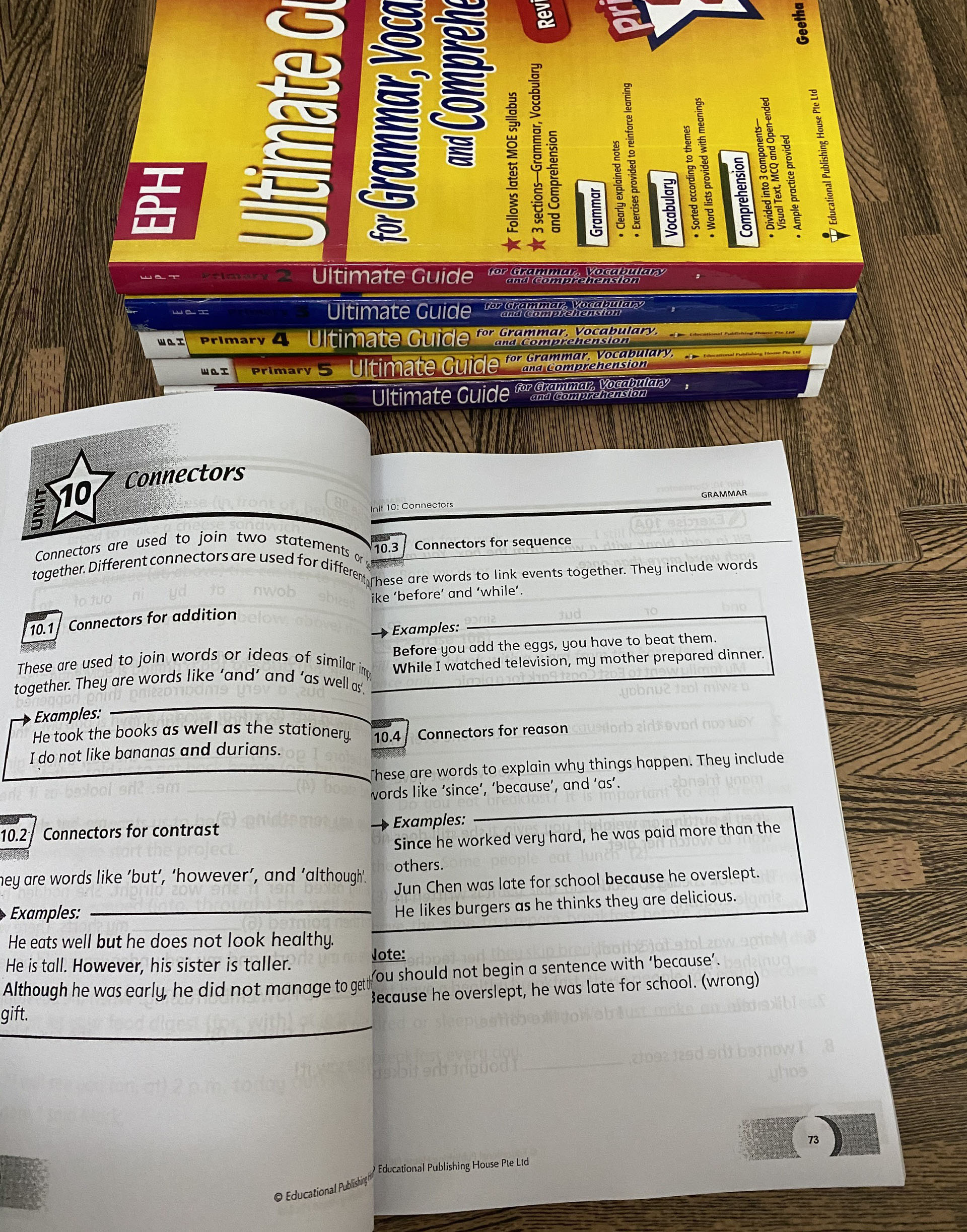sách Ultimate Guide for Grammar vocabulary and Comprehension 1,2,3,4,5,6