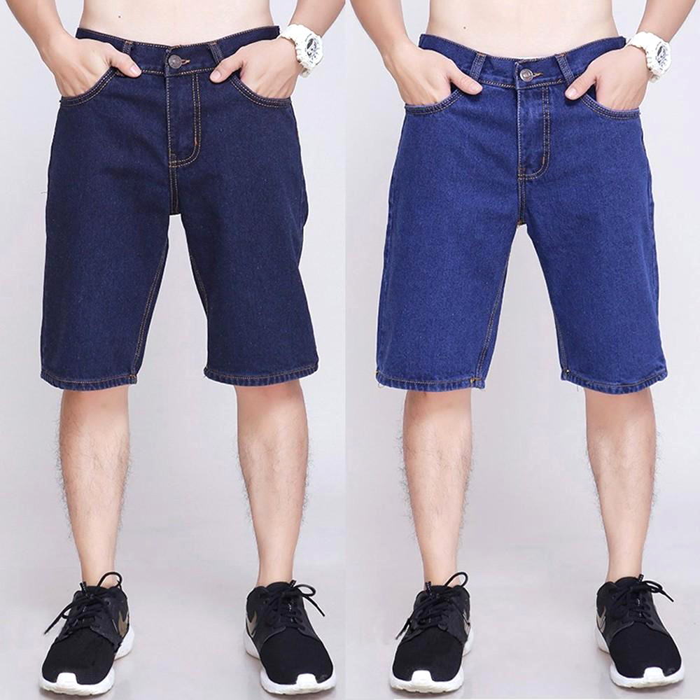 HCMQuần Short Jean Nam Mẫu Trơn Phù Hợp Với Mọi Lứa Tuổi
