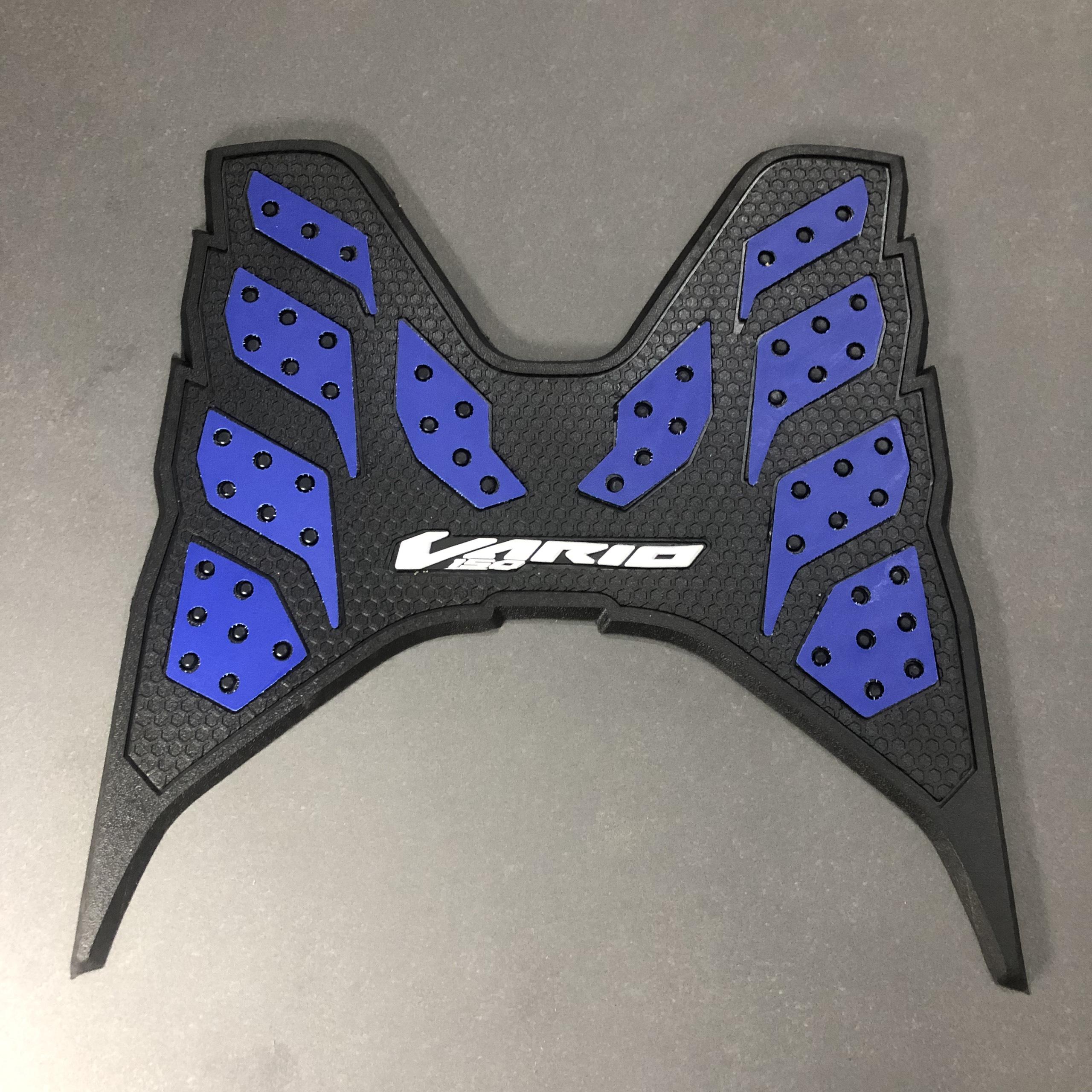 Thảm lót chân xe VARIO cao cấp mẫu thailand mới nhất-màu xanh, hình chụp thực tế