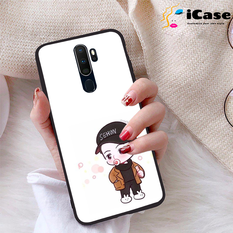 Ốp lưng Oppo A9 2020 viền dẻo TPU BST Chibi