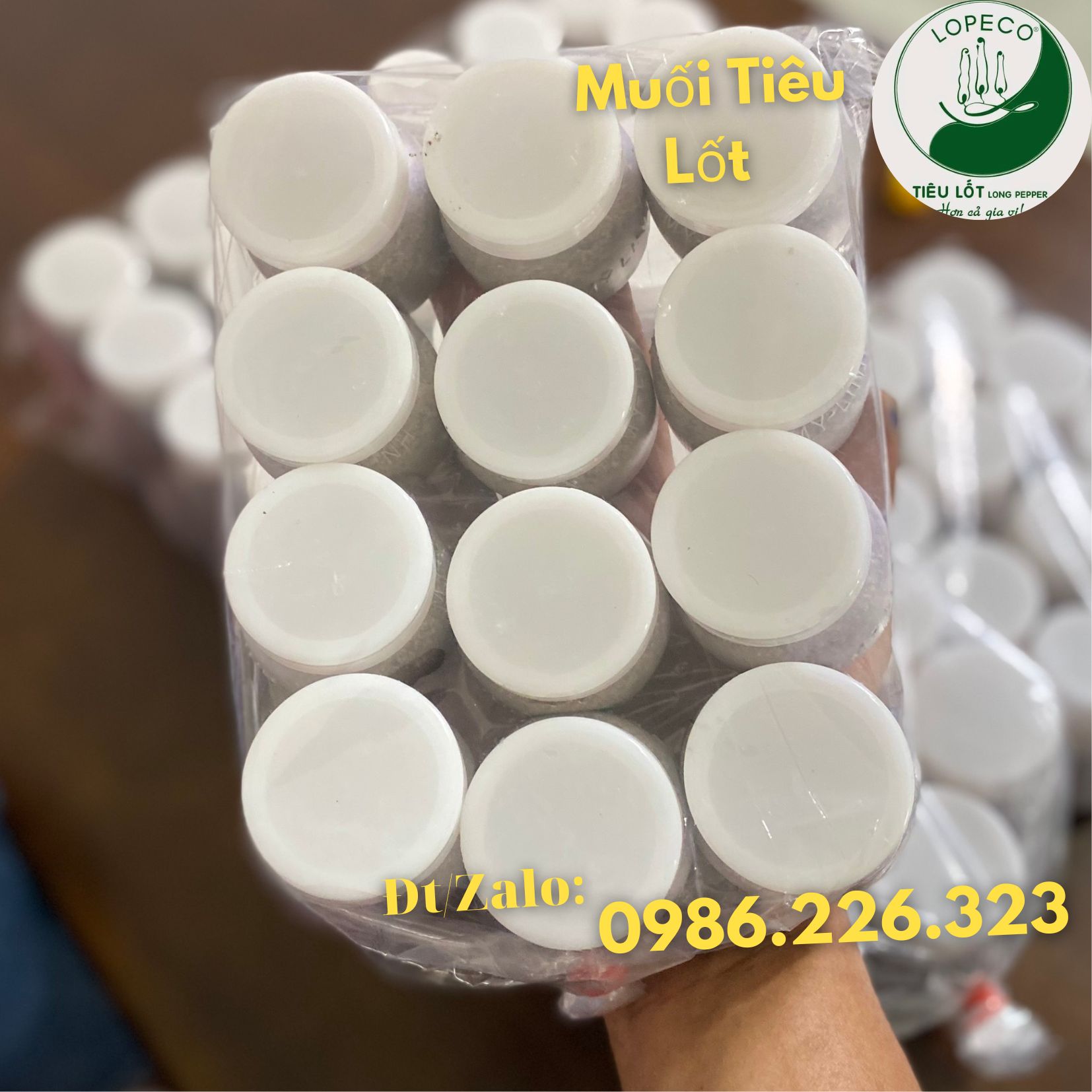 Muối Tiêu Lốp - Muối Tiêu Lốt Lopeco Lốc 12 Hủ.