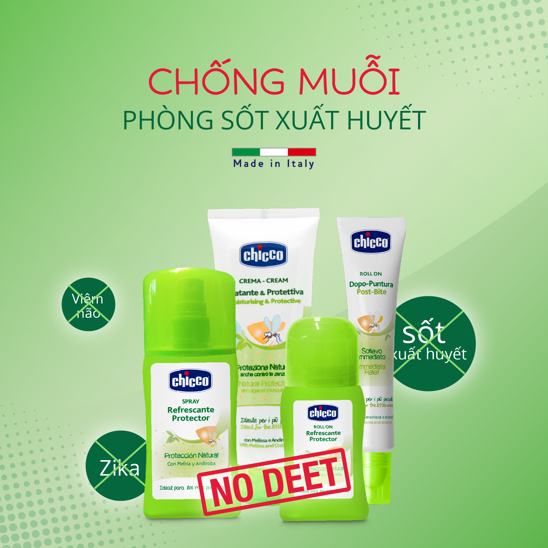 Kem đa năng xua muỗi Chicco 100ml