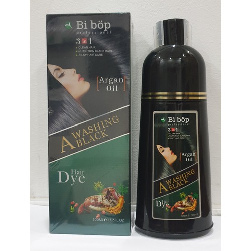 [HCM]Dầu Gội Phủ Bạc Đen Tóc 3In1 Bibop Nhật Bản 500Ml