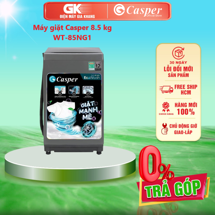 Máy giặt casper 8.5 kg wt-85ng1 - 9 kg wt-9nb3 - 10 kg wt-10nb3 - giao toàn quốc - freeship hcm
