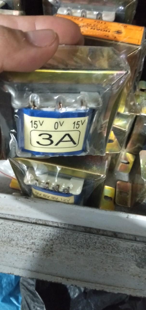 Biến áp 3A đối xứng 15v