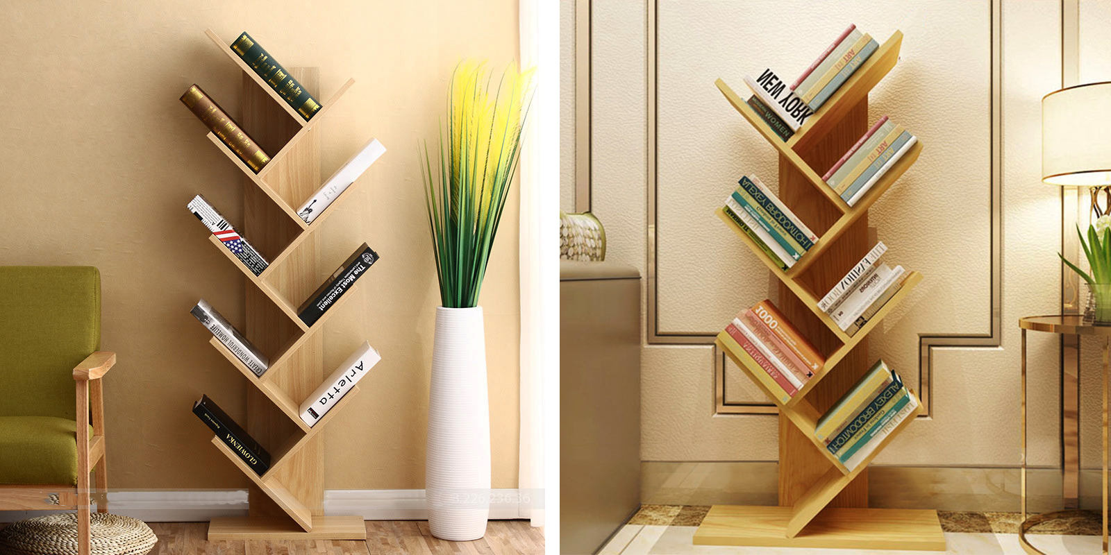 Kệ sách màu vân gỗ 5 tầng ( Gỗ ép )