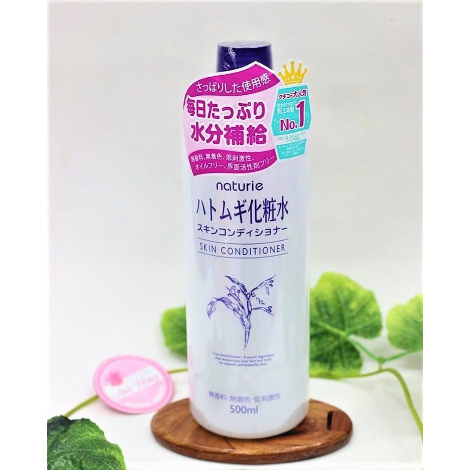 Nước hoa hồng Ý Dĩ Naturie Skin Conditioner Toner Nhật 500ml