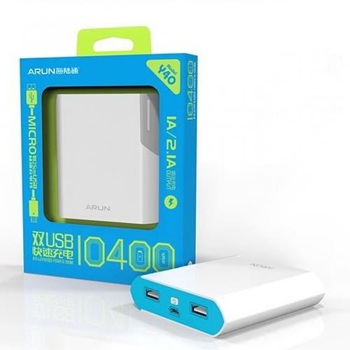 SẠC DỰ PHÒNG ARUN 10.400mAh