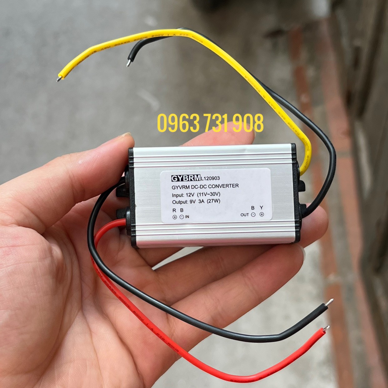 Bộ đổi điện DC 12V xuống DC 9V bảo hành 12 tháng
